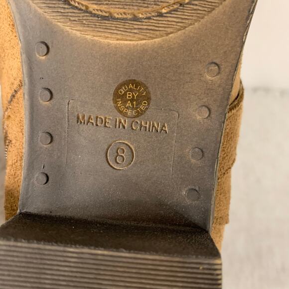 a.n.a Alford Women's Studded Faux Suede Ankle Boots Size 8 - Picture 8 of 10